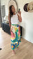 Hot Tropic Abstract Print Skirt