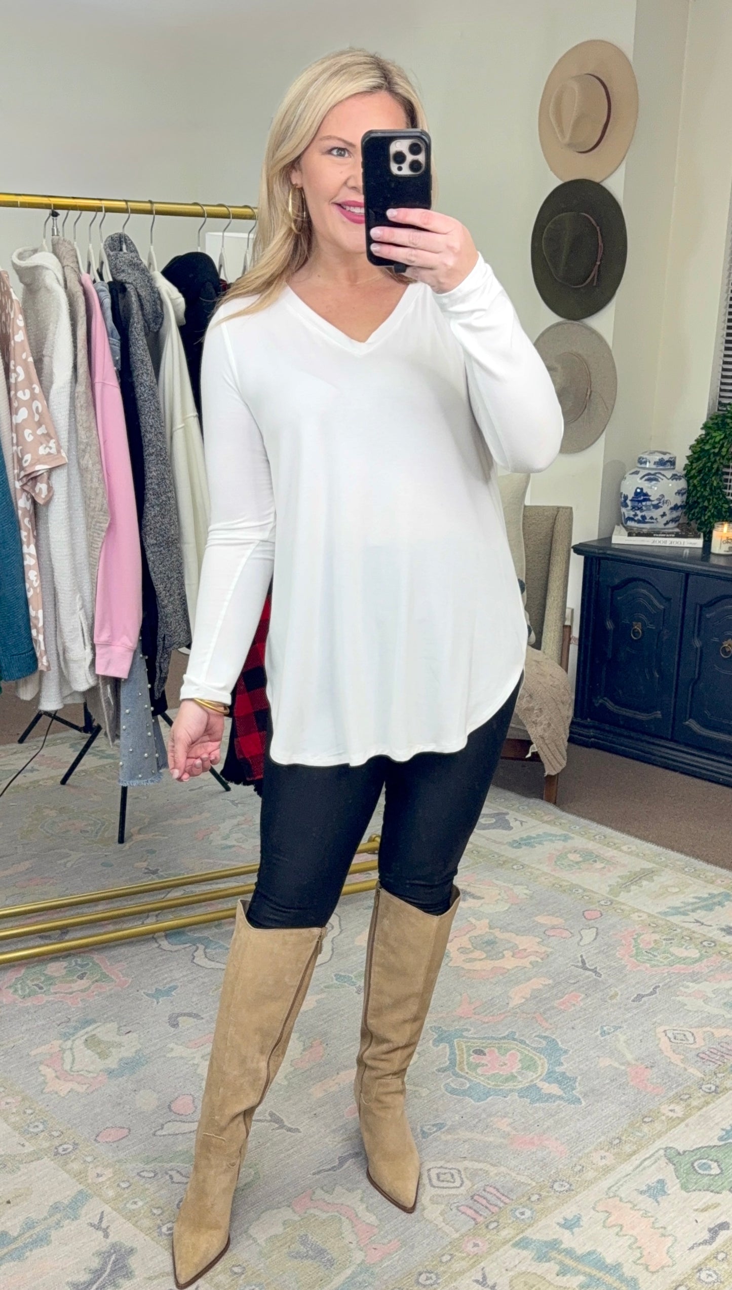 Everyday Staple Long Sleeve Tunic Tee