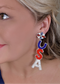 Beaded USA Stack Earrings
