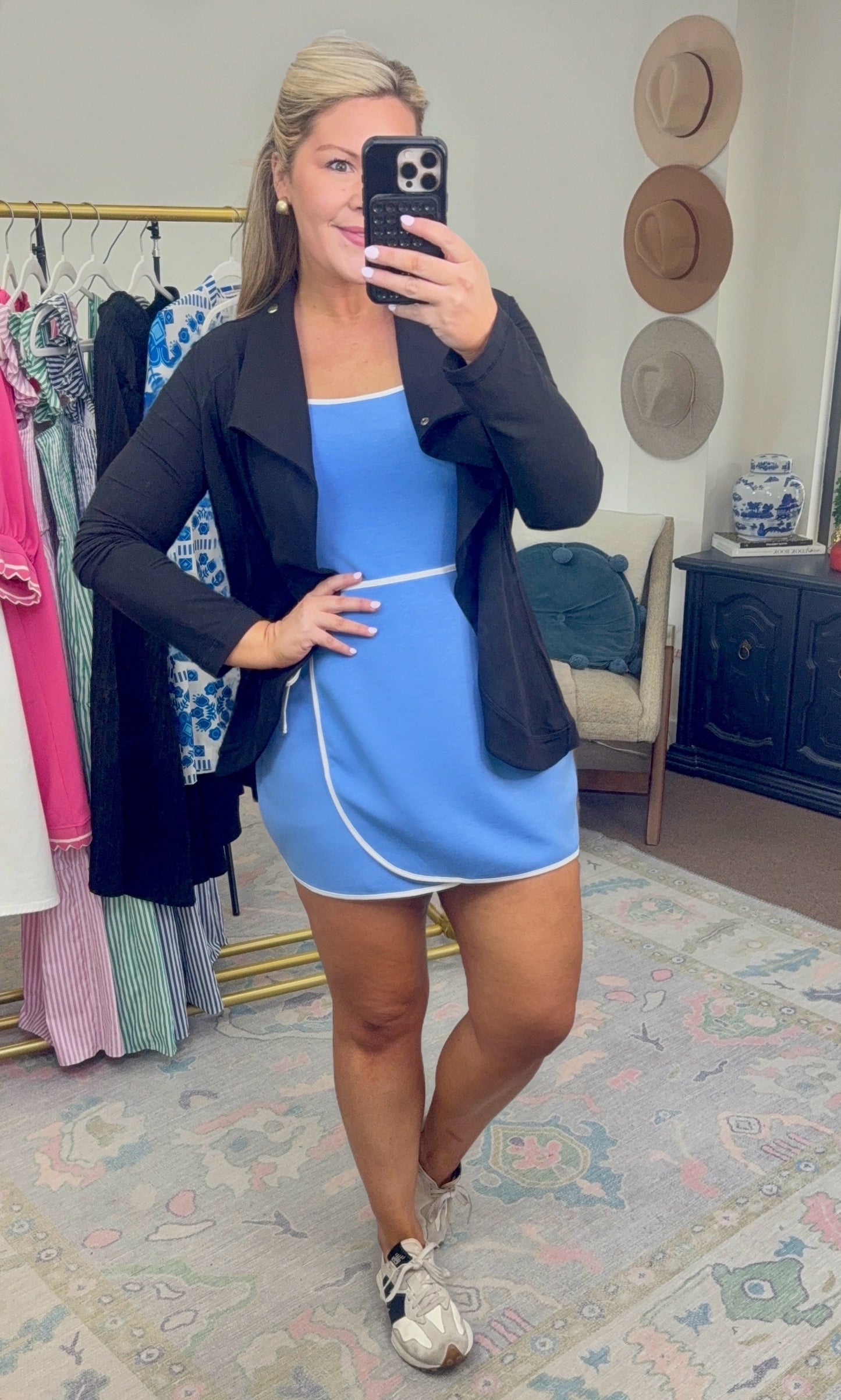 **MORE COLORS** Biggest Fan Scuba Wrap Dress with Shorts