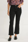 High Standards Black Mid-Rise Boot Cut Cropped Jeans