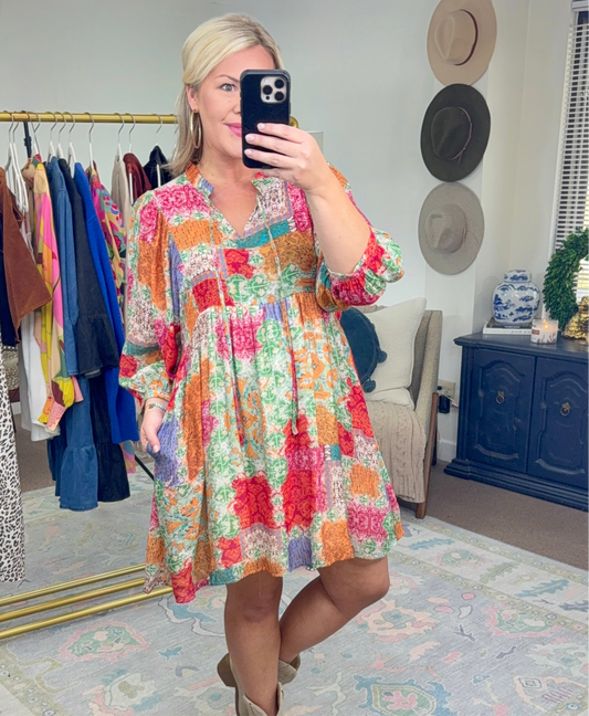 Gypsy Soul Mix Print Dress