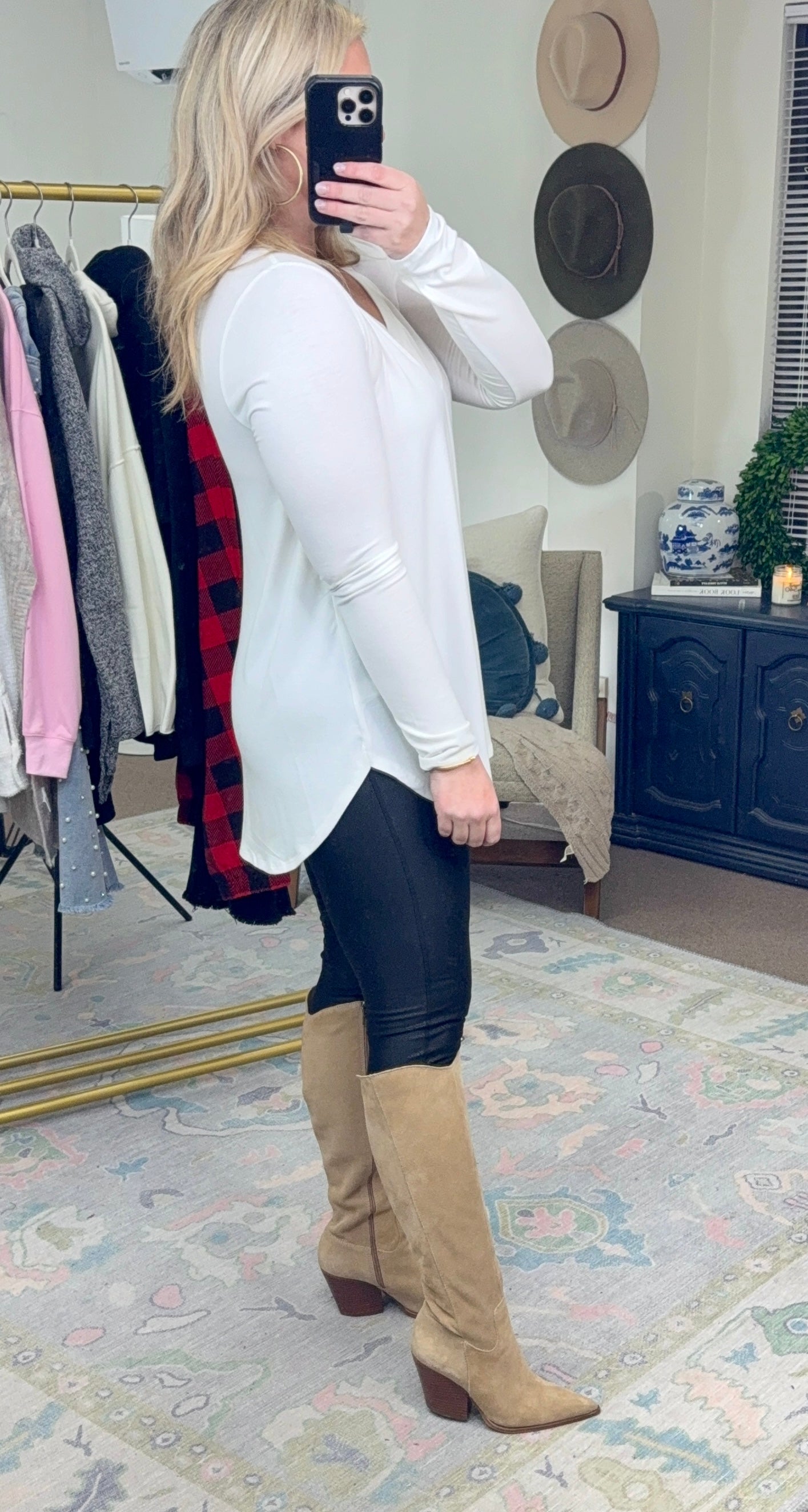 Everyday Staple Long Sleeve Tunic Tee