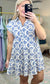 Sweet Strolls Fan Print Dress