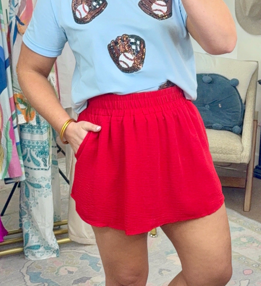 Easy Going Smock Waist Airflow Skort