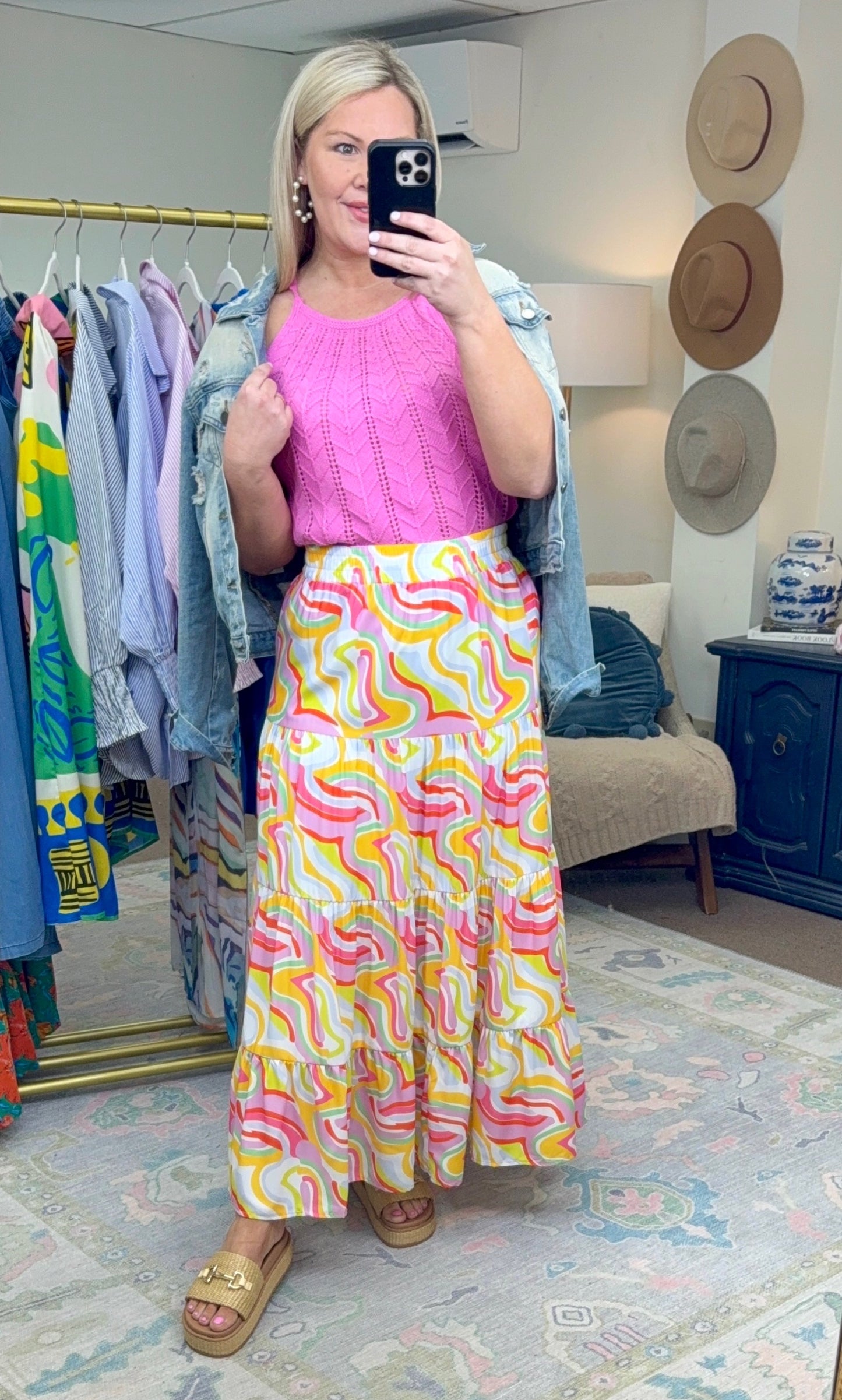Happy Days Tiered Maxi Skirt
