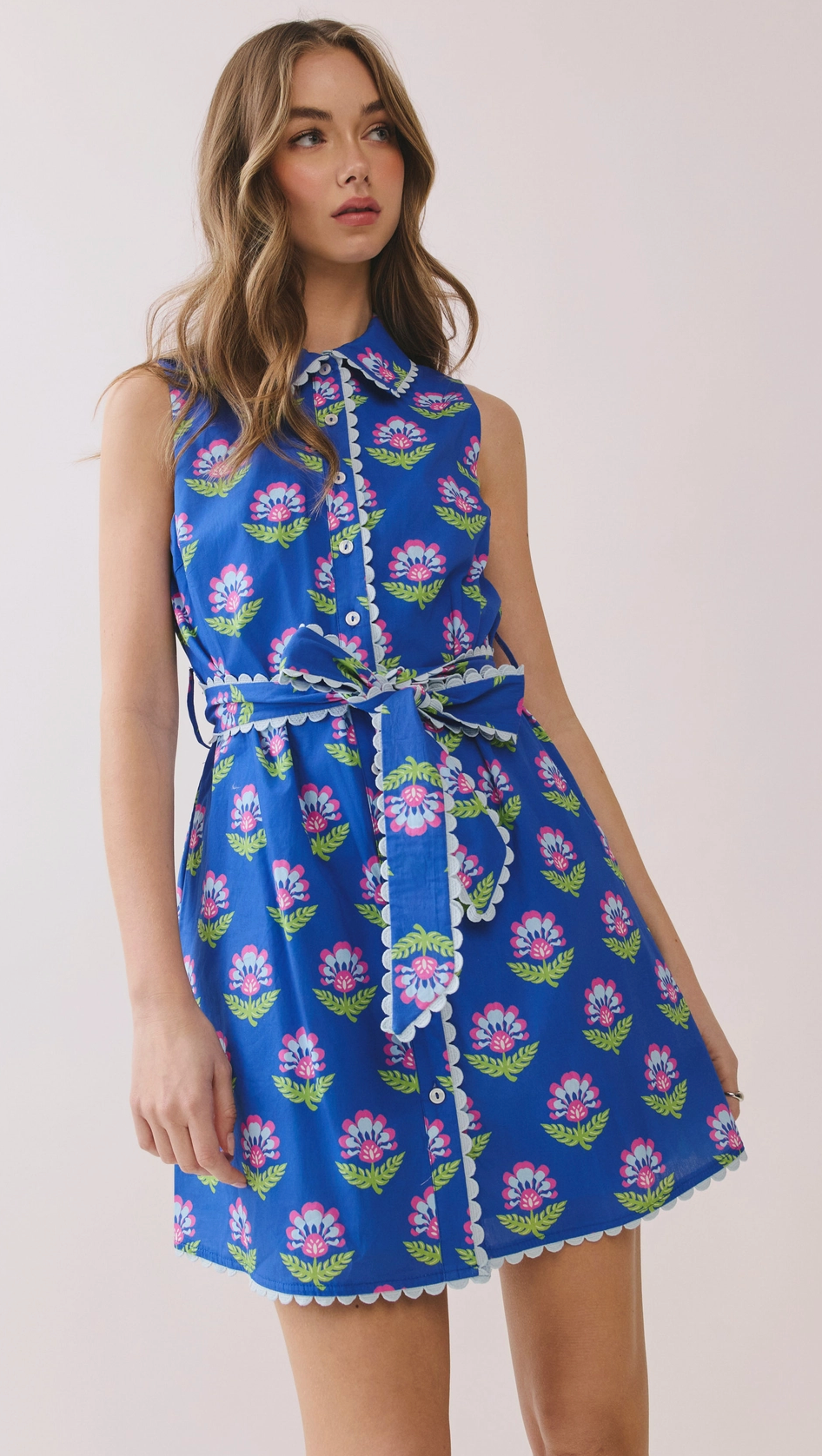 TCEC: Bloom Service Printed Ric-Rac Dress