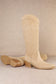 Miracle Mile Vegan Suede Boots in Tan