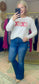 Cream XOXO Patch Sweater