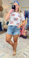 Star Spangled Flag Sequin Tee
