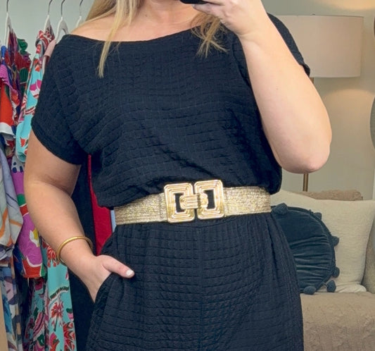 Better Together Metallic Woven Belt