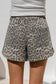 Run Wild Leopard Print Drawstring Shorts