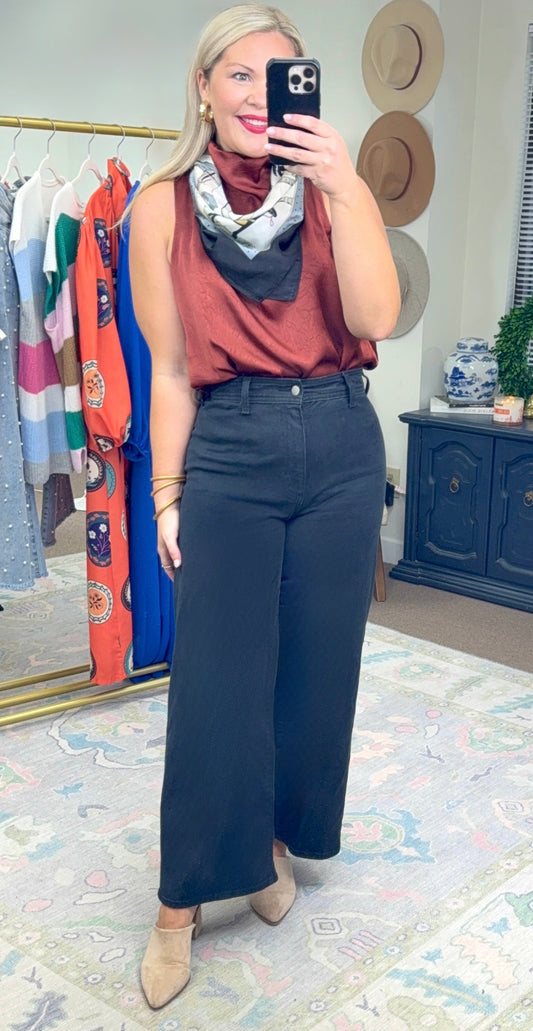 Main Attraction Drape Neck Blouse