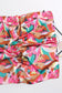 Pink Watercolor Blooms Silk Neck Scarf