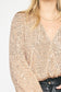 **MORE COLORS** ENTRO: Sequin Surplice Bodysuit