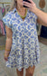 ENTRO: Sweet Strolls Fan Print Dress