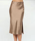 RSVP Yes Satin Midi Skirt