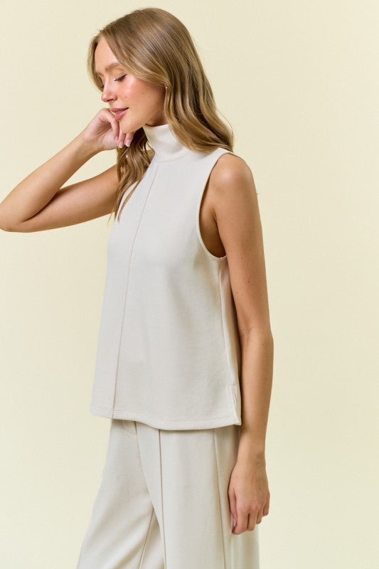 Effortless Edit Brushed Modal Scuba Top