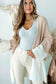 Cozy Contrast Color Block Cardigan