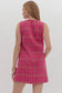 High Class Sass Scallop Tweed Dress