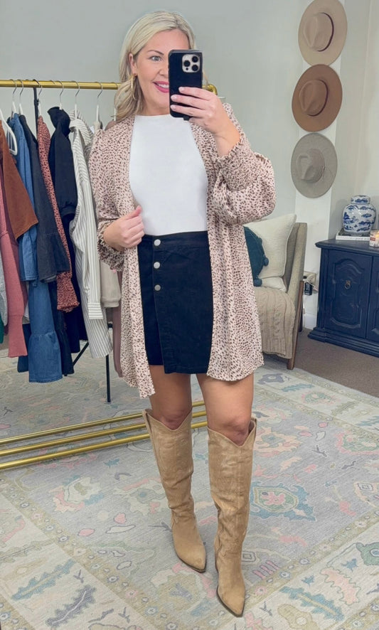 ✨RESTOCK✨ Wild Thing Animal Print Duster Cardigan