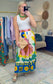 Hot Tropic Abstract Print Skirt
