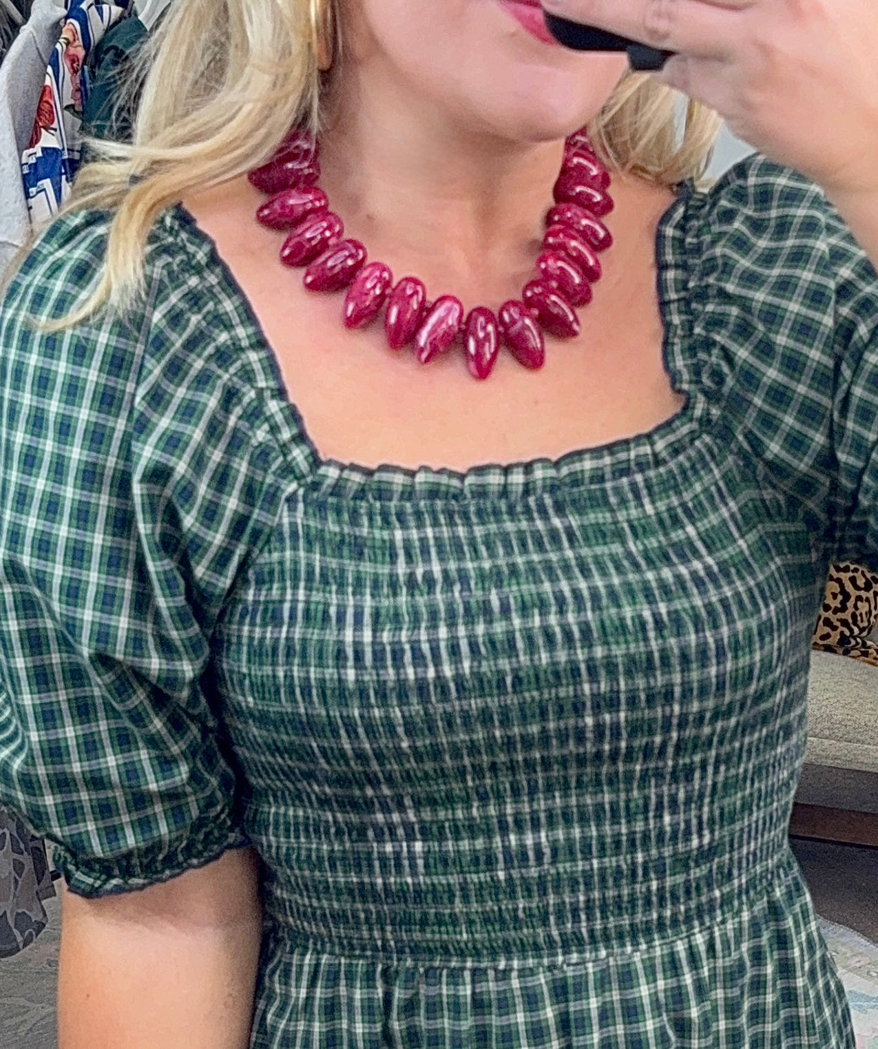 Social Circle Chunky Beaded Necklace