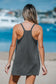 For the Fun of it Charcoal Romper Dress
