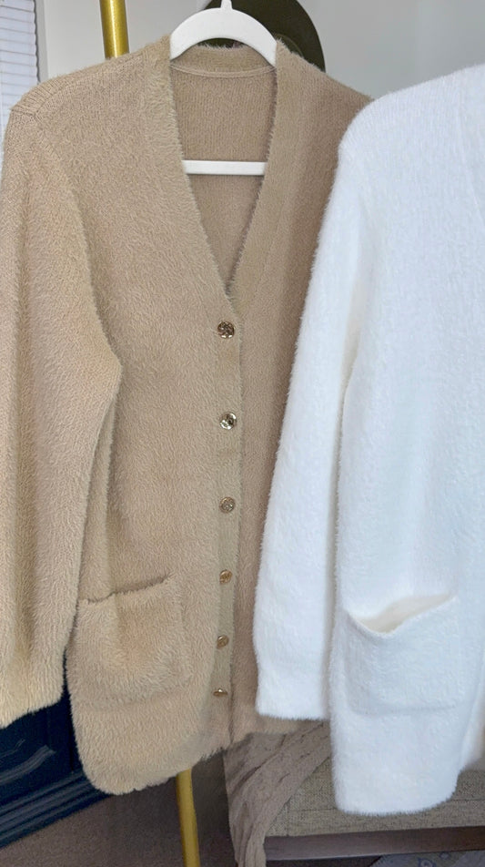 See You Layer Mohair Button Up Cardigan