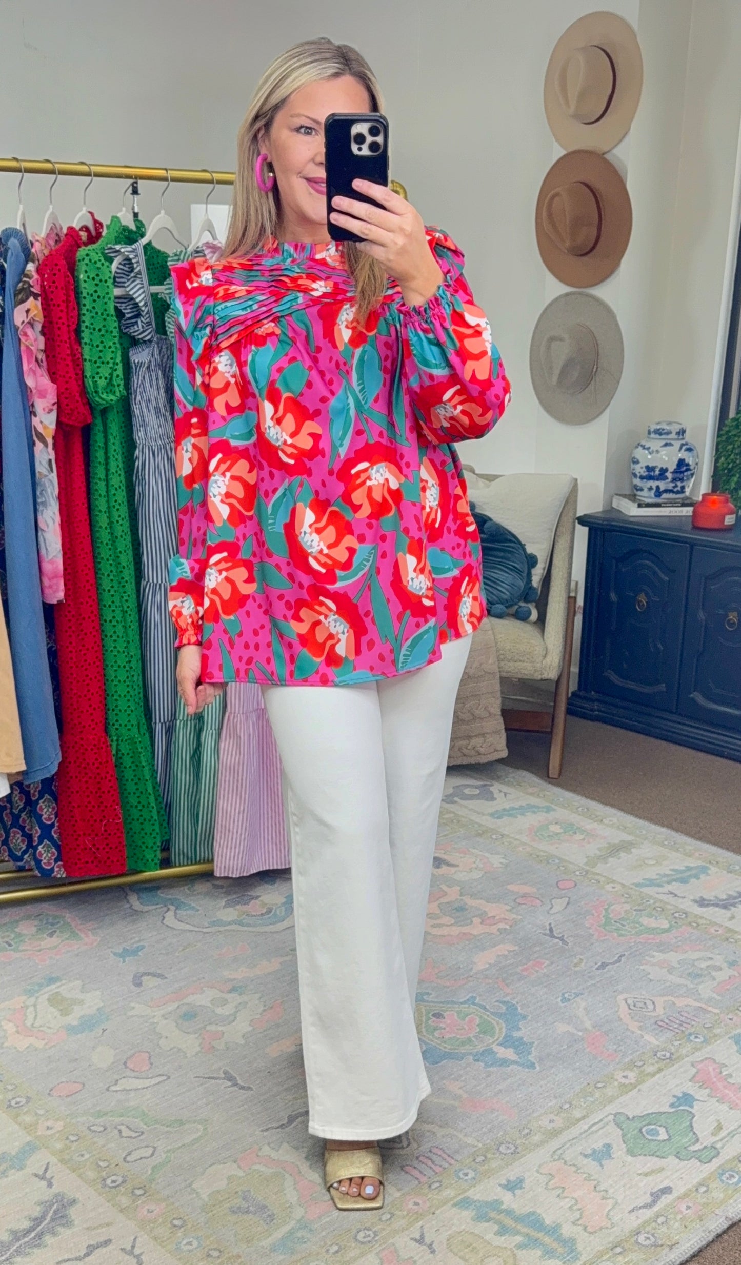 Make a Scene Ruffle Blouse