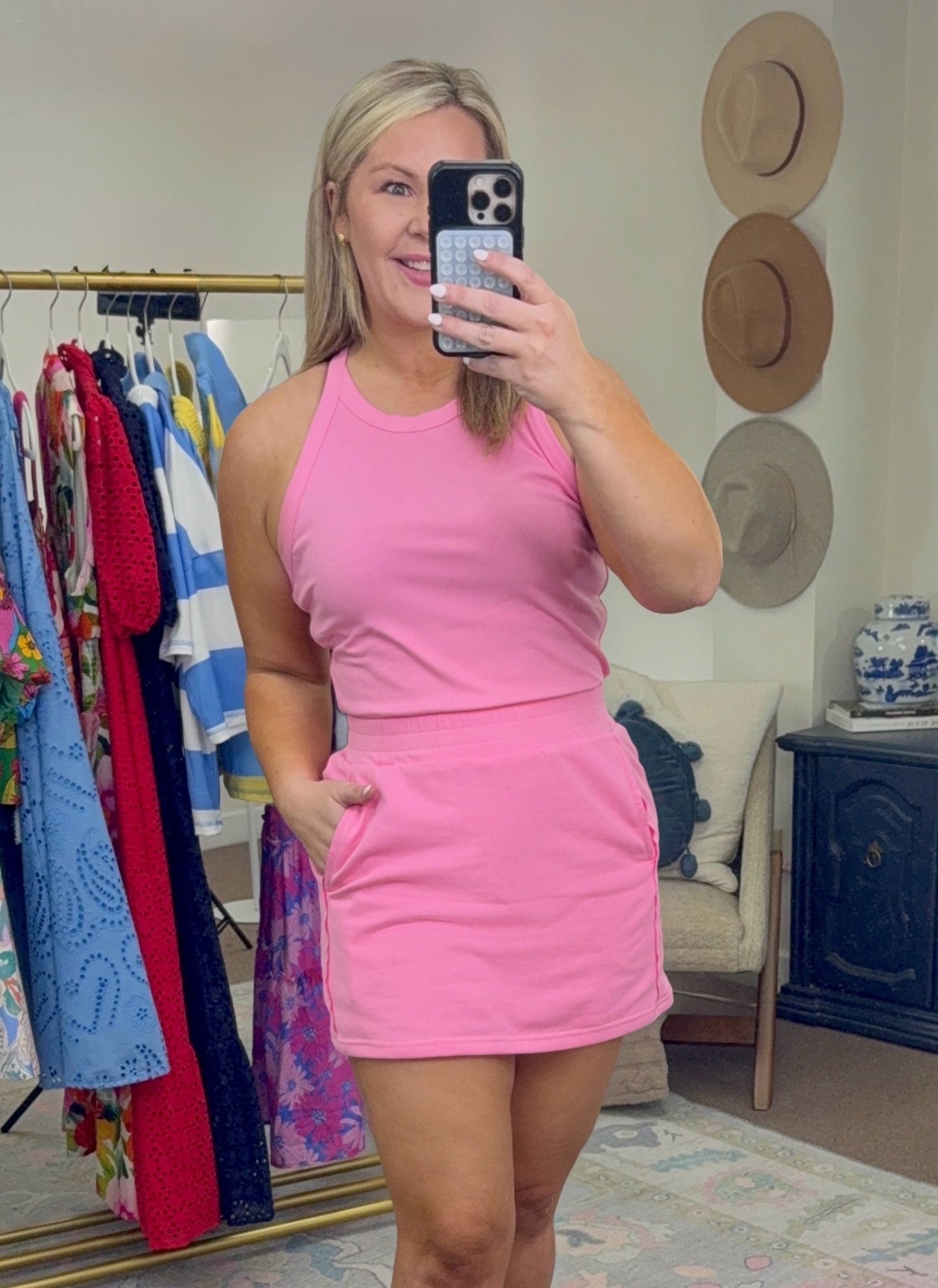 **MORE COLORS** Hot Girl Walk Ribbed Skort Set