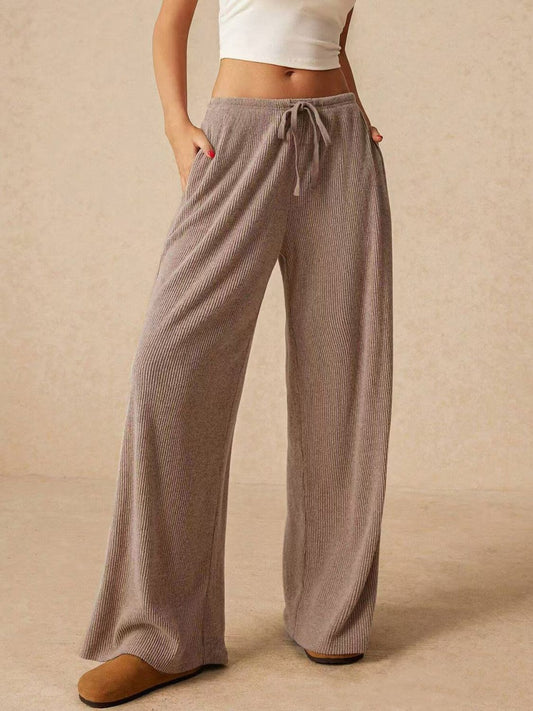 **MORE COLORS** Snug Society Ribbed Wide Leg Pants