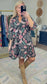 Rose Reverie Print Mini Dress