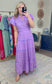 Afternoon Affair Printed Puff Sleeve Maxi Dress