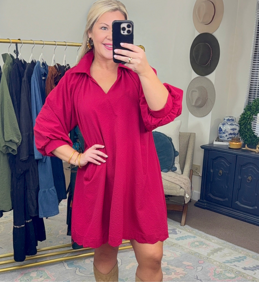 UMGEE: **MORE COLORS** Sweeten the Deal Scallop Hem Dress