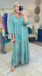 Wild Hearts Print Tiered Maxi Dress