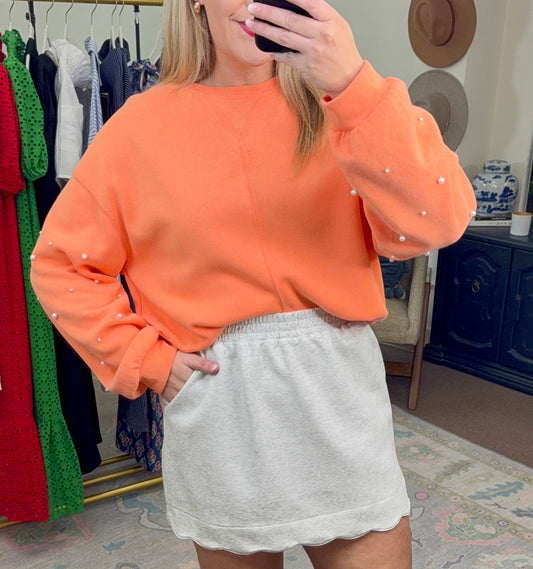 Something More Pearl Embellished Pullover