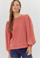 Know Your Worth Balloon Sleeve Sweatshirt