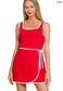 **MORE COLORS** Biggest Fan Scuba Wrap Dress with Shorts