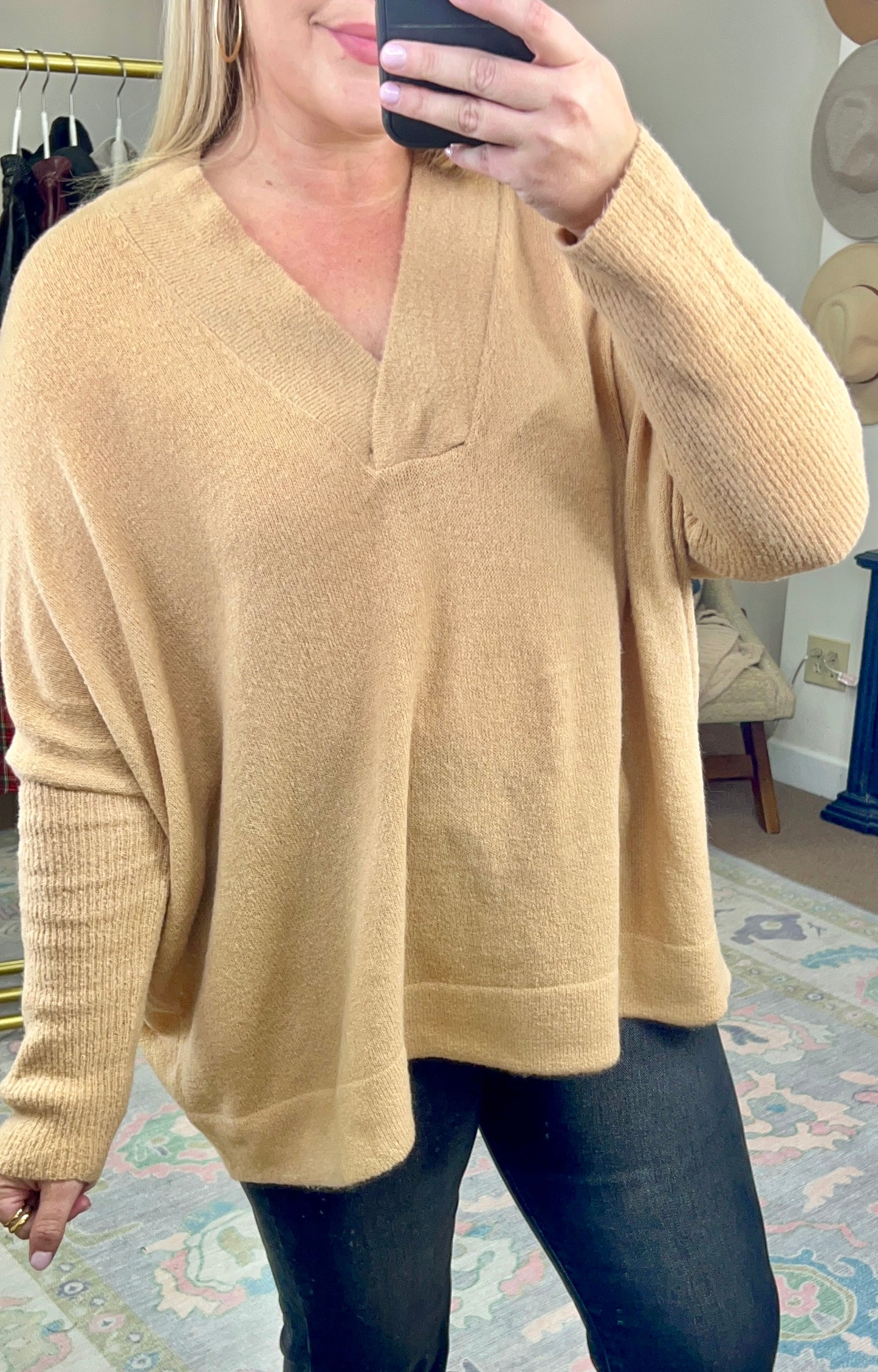 Find Yourself V-Neck Sweater Tunic