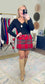 Holiday Heartbreaker Tartan Plaid Skort