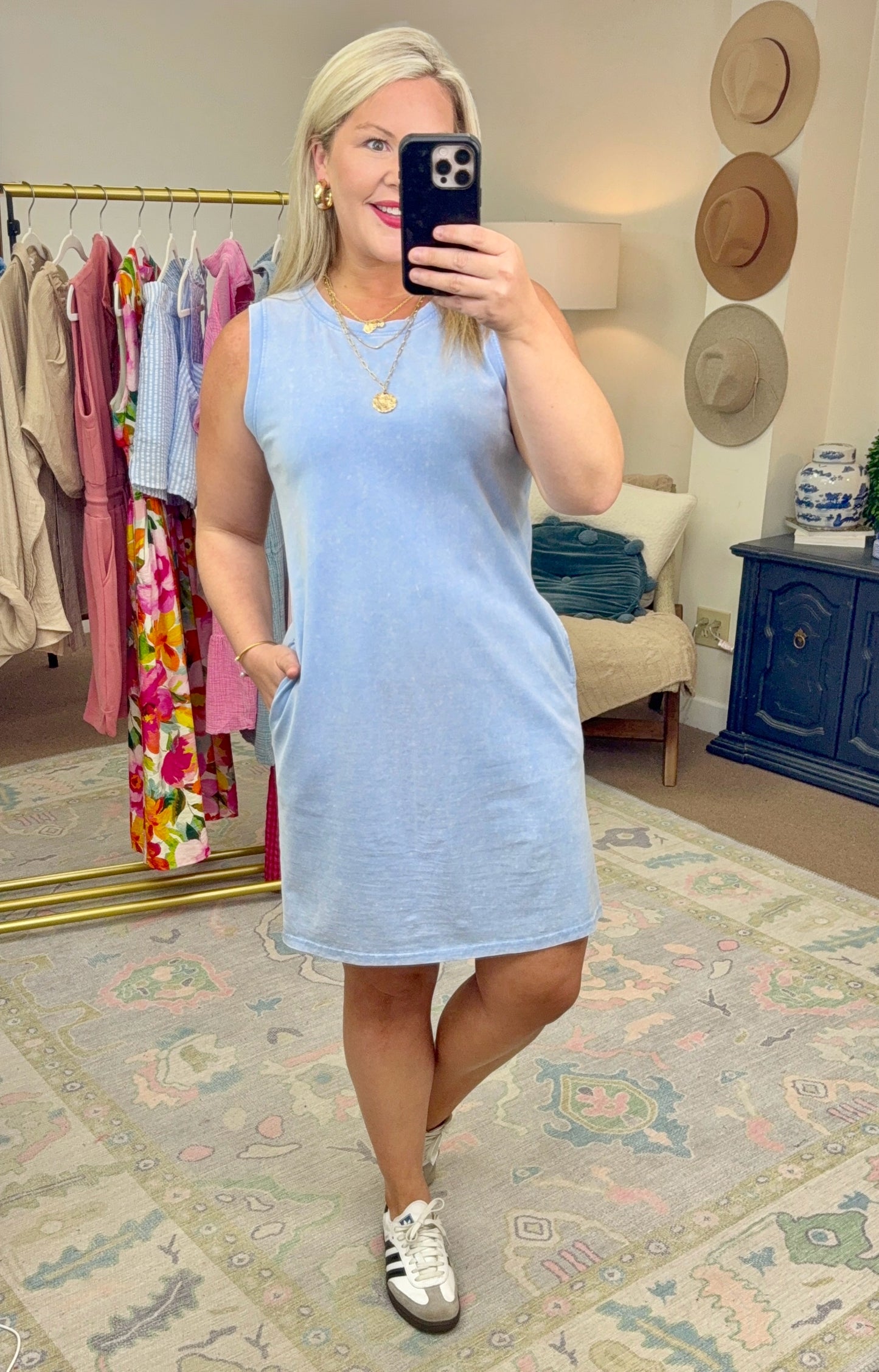 Before You Know It Mineral Wash Dress