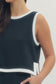 **MORE COLORS** Winning Streak Contrast Trim Top