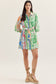 Brightside Botanica Print Belted Dress