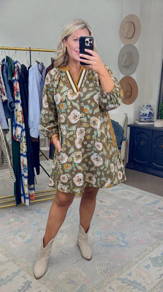Estate of Mind Floral Print Dress