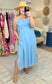 Meet Me in Santorini Azure Maxi Dress