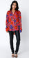 Vibrant Vibes Print Button Down Blouse