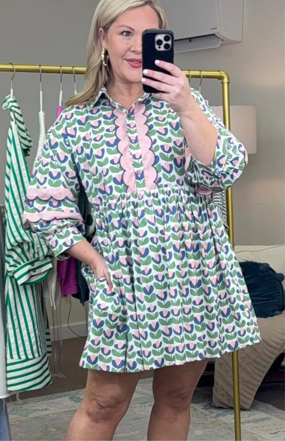 **RESTOCK** Oh My Mod Printed Scallop Dress