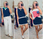 **MORE COLORS** Winning Streak Contrast Trim Top