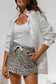 Run Wild Leopard Print Drawstring Shorts